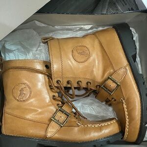 Polo by Ralph Lauren Tan Leather Boots